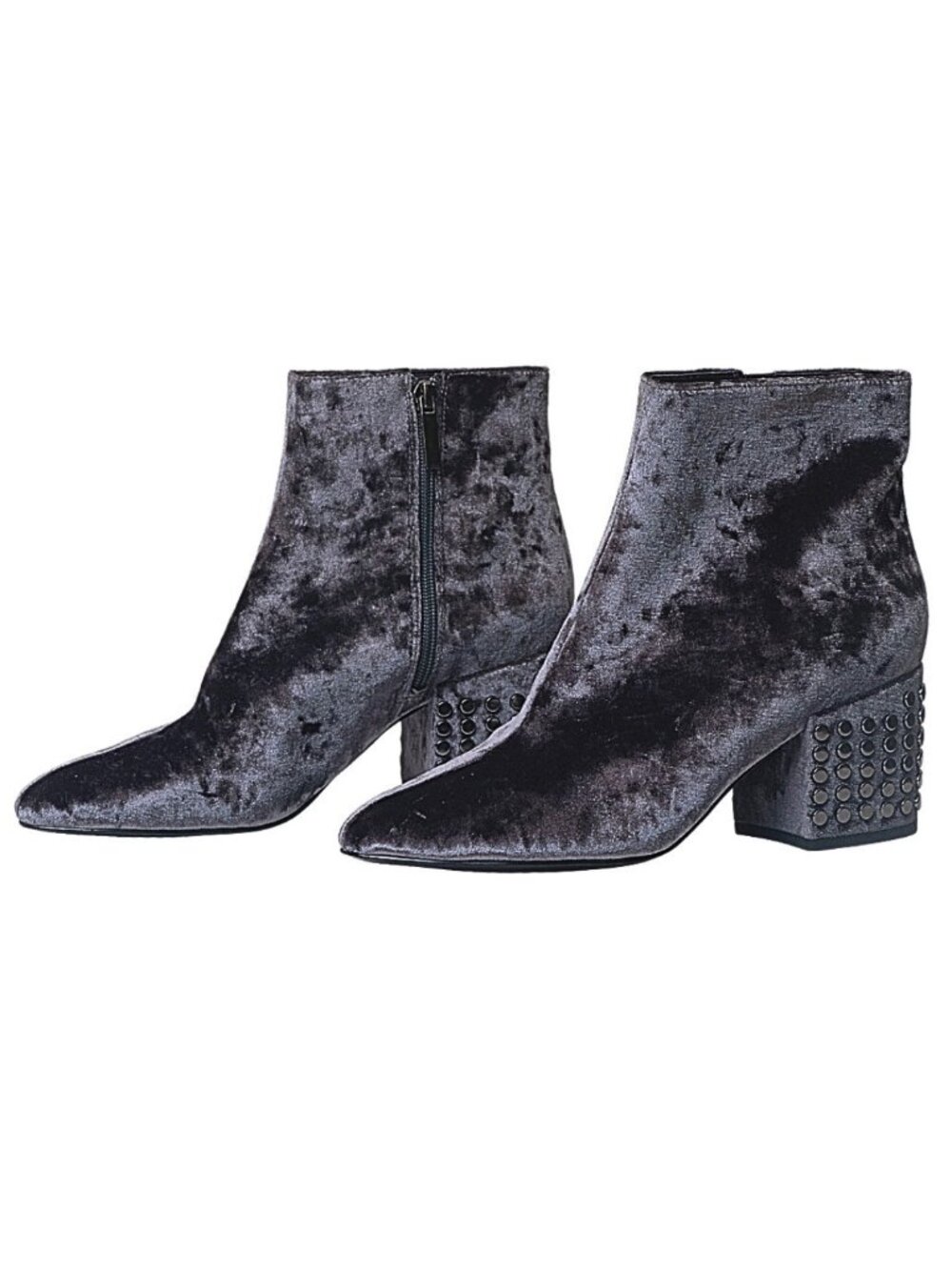 Kendall + Kylie Blythe Velvet Block Heel Booties